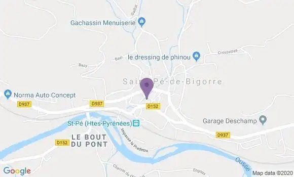 Localisation Saint Pe de Bigorre - 65270