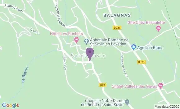 Localisation Saint Savin Bp - 65400