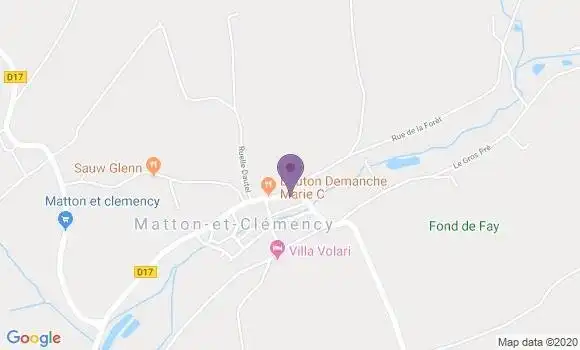 Localisation Matton et Clemency Bp - 08110