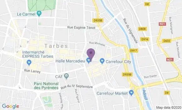 Localisation Tarbes Marcadieu - 65000