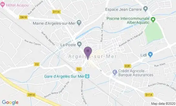 Localisation Argeles sur Mer - 66700
