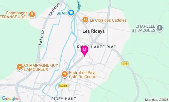 Localisation Les Riceys - 10340