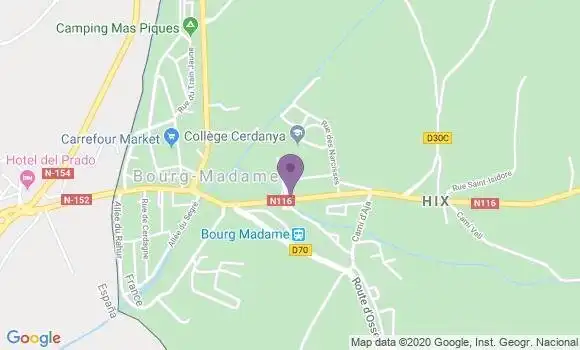 Localisation Bourg Madame - 66760