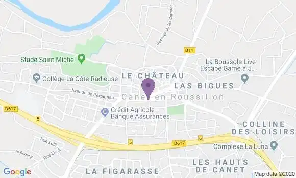 Localisation Canet En Roussillon Ville Bp - 66140