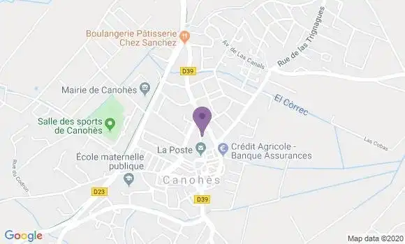 Localisation Canohes Bp - 66680