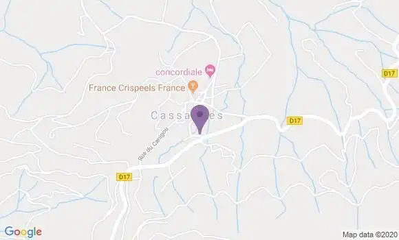 Localisation Cassagnes Ap - 66720