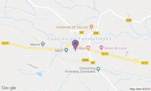 Localisation Caudies de Fenouilledes Ap - 66220
