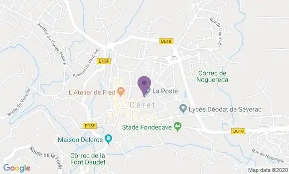 Localisation Ceret - 66401