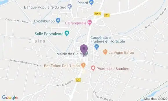 Localisation Claira Bp - 66530