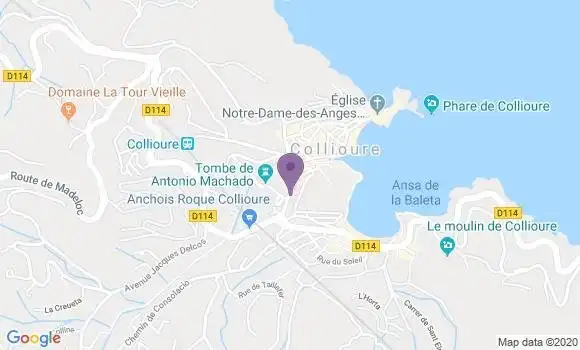 Localisation Collioure - 66190