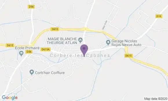 Localisation Corbere les Cabanes Bp - 66130