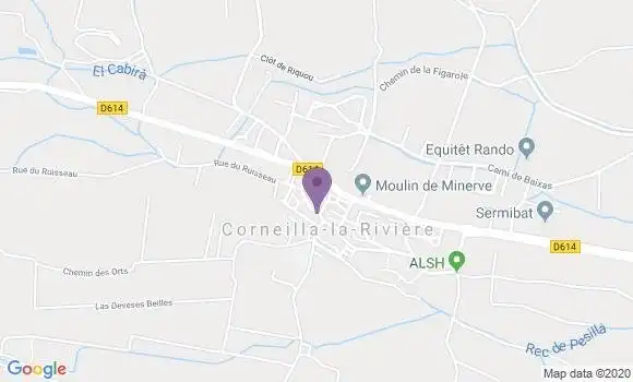 Localisation Corneilla la Riviere Bp - 66550