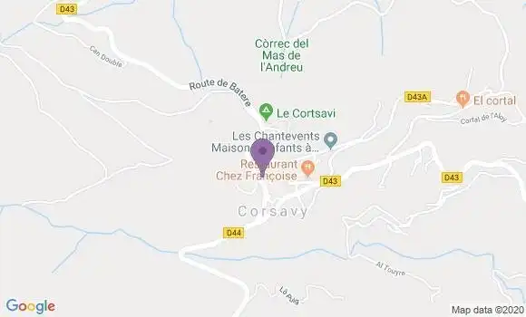 Localisation Corsavy Ap - 66150