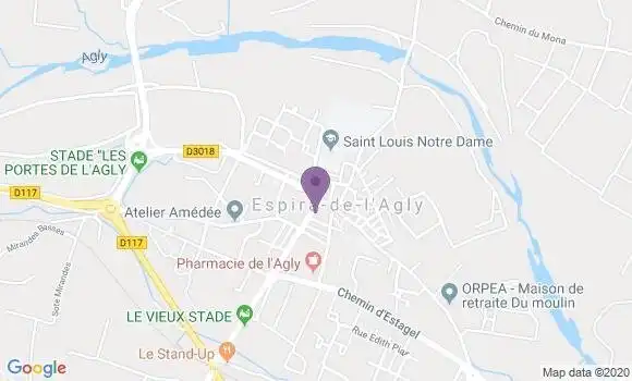 Localisation Espira de l