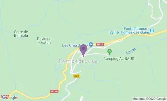 Localisation Fontpedrouse Ap - 66360
