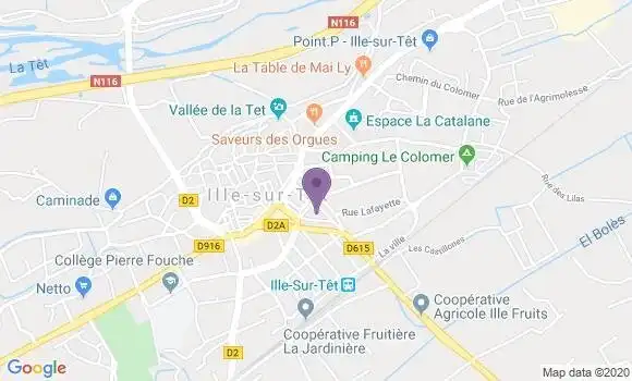 Localisation Ille sur Tet - 66130