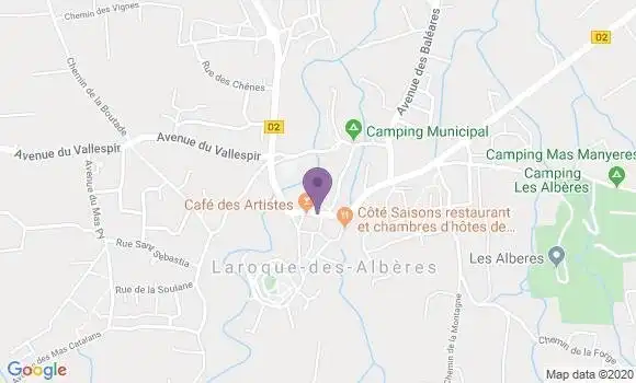 Localisation Laroque des Alberes Bp - 66740