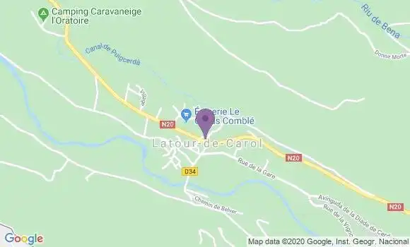 Localisation Latour de Carol Ap - 66760