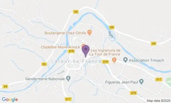 Localisation Latour de France Bp - 66720