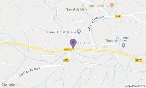Localisation Maury Bp - 66460