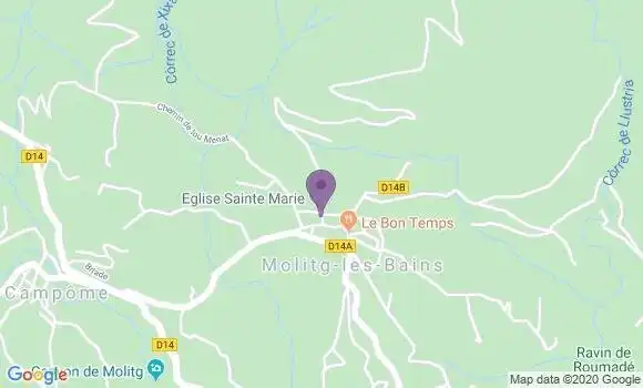 Localisation Molitg les Bains Ap - 66500
