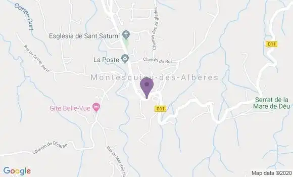 Localisation Montesquieu des Alberes Bp - 66740