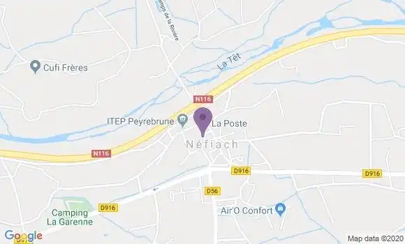 Localisation Nefiach Bp - 66170