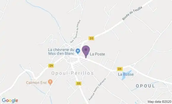Localisation Opoul Perillos Bp - 66600