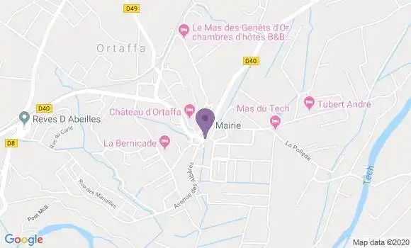 Localisation Ortaffa Bp - 66560