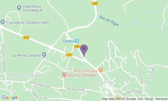 Localisation Osseja Bp - 66340