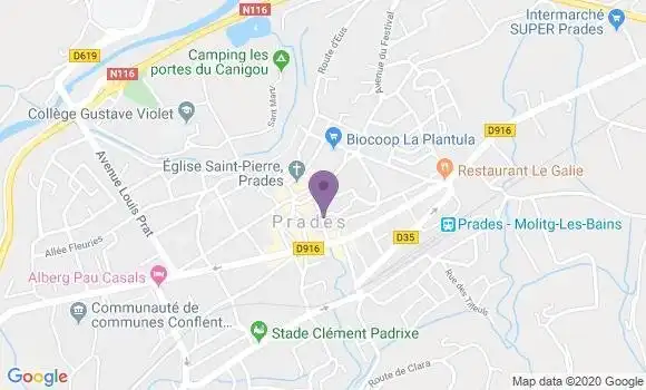 Localisation Prades - 66500