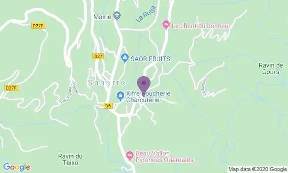 Localisation Sahorre Ap - 66360