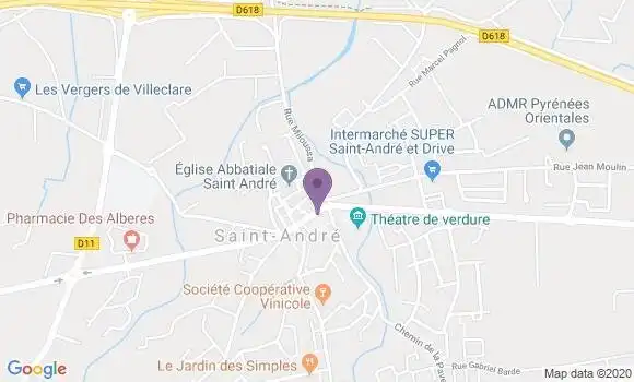 Localisation Saint Andre Bp - 66690