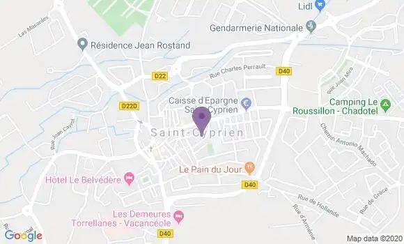 Localisation Saint Cyprien Principal - 66751