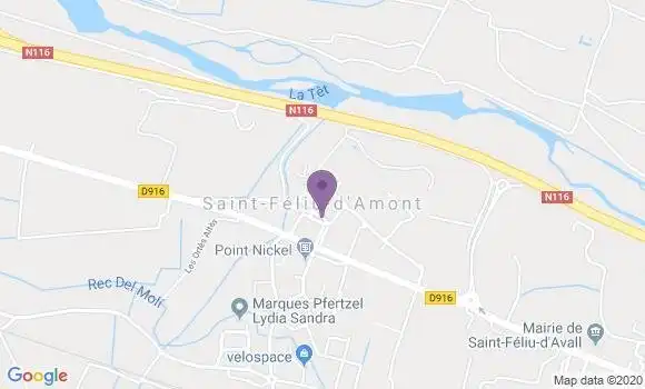 Localisation Saint Feliu d