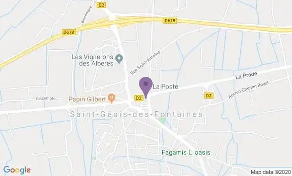 Localisation Saint Genis des Fontaines - 66740