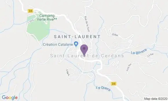 Localisation Saint Laurent de Cerdans Bp - 66260