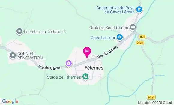 Localisation Feternes - 74500