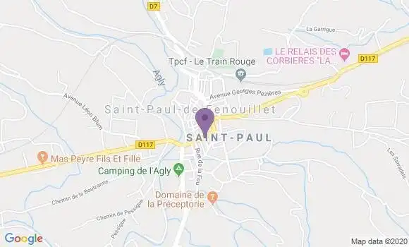 Localisation Saint Paul de Fenouillet - 66220