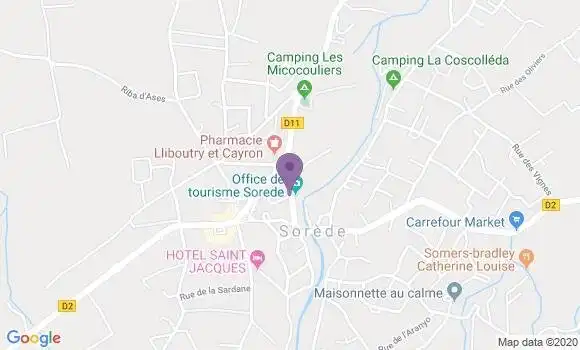 Localisation Sorede Bp - 66690