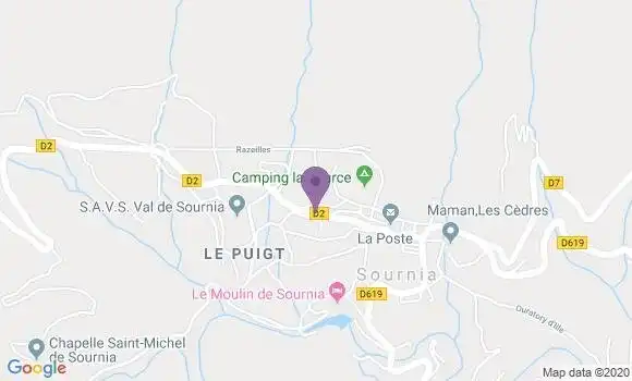 Localisation Sournia Ap - 66730