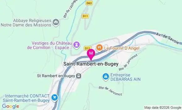 Localisation Saint Rambert en Bugey - 01230