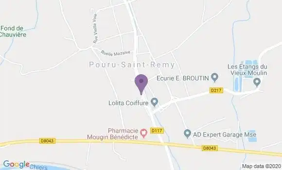 Localisation Pouru St Remy Bp - 08140