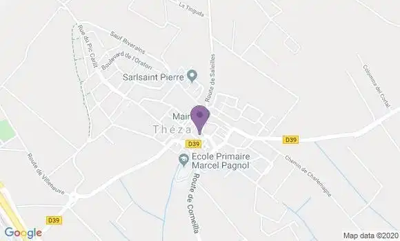 Localisation Theza Bp - 66200