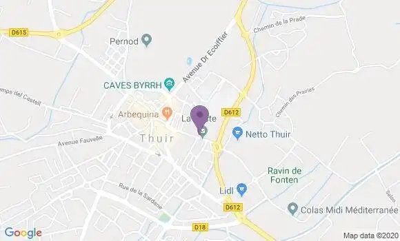Localisation Thuir - 66300