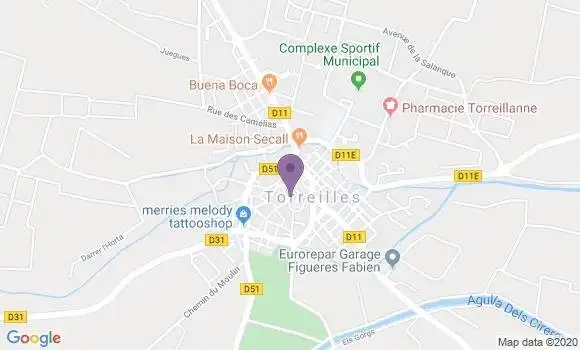 Localisation Torreilles Bp - 66440