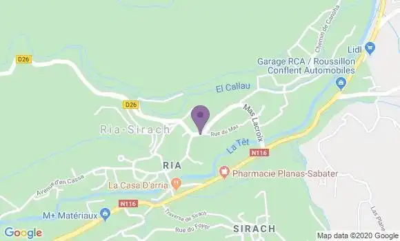Localisation Villefranche de Conflent Ap - 66500