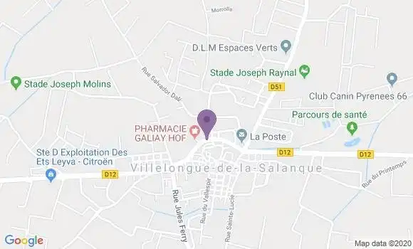 Localisation Villelongue de la Salanque Bp - 66410