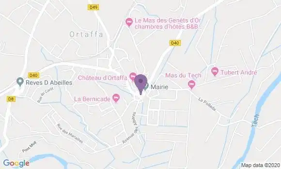 Localisation Villelongue Dels Monts Bp - 66740