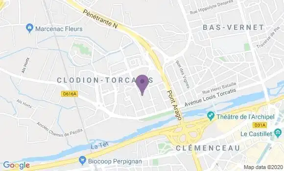 Localisation Perpignan Clodion Bp - 66000